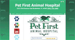 Desktop Screenshot of petfirstanimalhospital.com